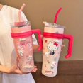 thumbnail image 2 of Sanrio-taza de acero inoxidable con aislamiento de Hello Kitty, taza de paja portátil Kawaii, regalo de Navidad para niña, Cinnamoroll My Melody, 2 of 4