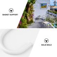 thumbnail image 3 of OULII 6pcs Balcony Flower Box Iron Rust-proof White for Home Garden Accessories and Indoor Use, 3 of 6