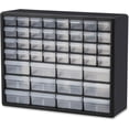 thumbnail image 1 of Akro-Mils 10144 44-Drawer Plastic Drawer Storage Cabinet for Garage Organization, Bead Organizer, Lego Storage, Teacher Toolbox, Makeup Organizer, and More, 20-Inch W x 6-Inch D x 16-Inch H, Black, 1 of 8