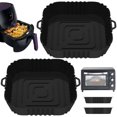 thumbnail image 2 of 2Pcs Air Friteuse Silicone Doublures Antiadhésif Air Friteuse Silicone Pot Réutilisables Friteuse à Air Chaud Plateau de Cuisson en Silicone pour Four Friteuse à Air Micro-Ondes, 2 of 10