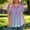 #0324-Navy, variant on Womens Tops Short Sleeve Round Neck Ombre Print Plus Size Loose Blouse with Ruched Detail Casual Soft Breathable for Summer