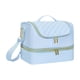 thumbnail image 1 of Bolsa organizadora de esmaltes de uñas, multiusos, de gran capacidad, con asa de 2 niveles azul, 1 of 9