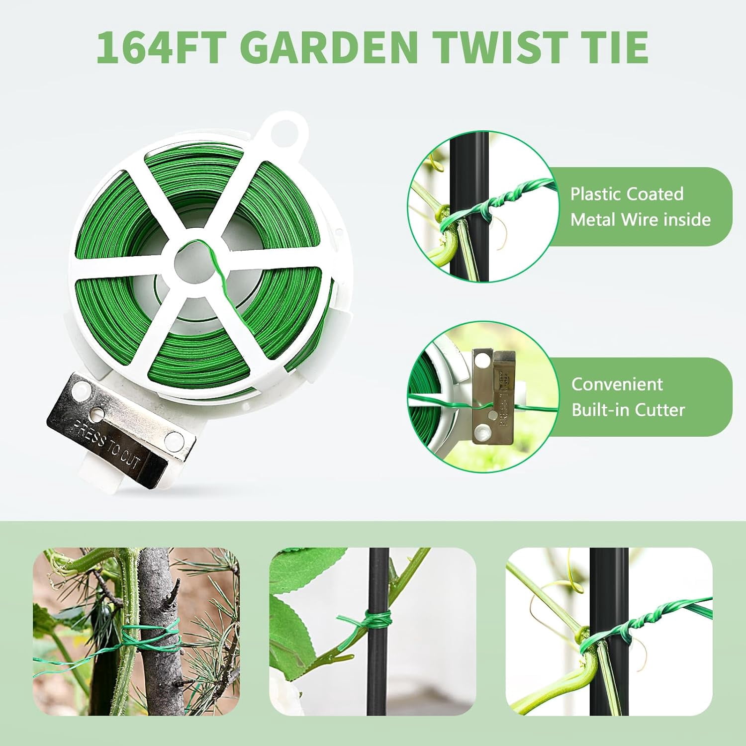 Cucumber Trellis, 59" H 2 Pack Metal Foldable Thickened A Frame Garden Trellis for Raised Bed Climbing Plants, Vegetables, Including Plant Support Clips, Twist Ties, Plastic Ties, Black