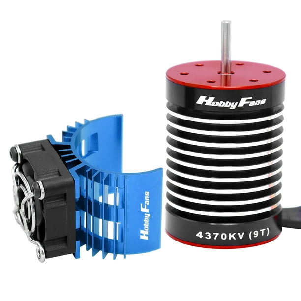 5-6V Motor Radiador RC Piezas Motor Disipador de calor Reemplazo para 1/8 1/10 1/12 RC Car JShteea libre de BPA