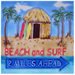 En Vogue B-176 Beach and Surf 2 Miles Ahead - Decorative Ceramic Art Tile - 8 in. x 8 in.