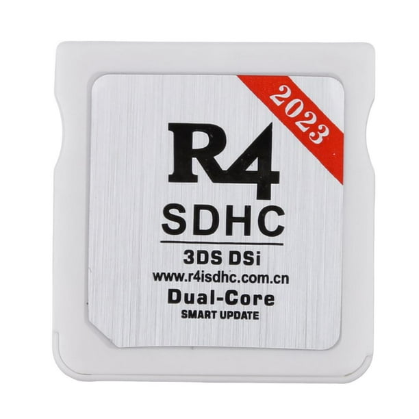 Para adaptador R4 SDHC tarjeta de videojuego segura NDS 3DS oro blanco