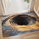 thumbnail image 4 of Felpudo con ilusión óptica | Alfombra 3D para interior y exterior | Antideslizante y absorbente de agua para entrada, salón y dormitorio, 4 of 5
