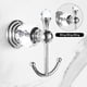 thumbnail image 4 of Crystal Towel Hook Chrome, Bath Robe Hook, Silver Bathroom Wall Hooks Double For Coats Wall Mounted Modern Style, 4 of 5