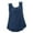 Navy, variant on OAVQHLG3B Tank Top for Women Womens Summer Tops Casual Loose Casual Sleeveless Crewneck Solid Casual Blouse T-shirt Tunic Tops