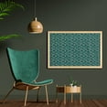 thumbnail image 2 of Nature Art Wall Art with Frame, Exotic Botanics Tropical Palm Leaves Watermelons Pattern in Chaotic Design, Printed Fabric Poster for Bathroom Living Room, 35" x 23", Green and Coral, by Ambesonne, 2 of 2