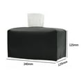 thumbnail image 5 of Arkzeo Modern PU Leather Tissue Box Creative Cute Creative Napkin Case Car-Carrying Toilet Home Bathroom Tissue Case black, 5 of 9