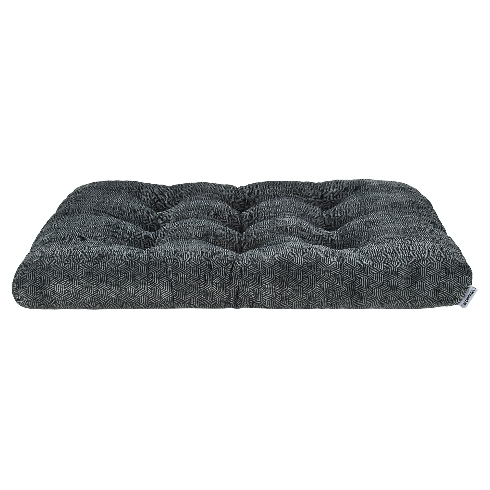Vibrant Life Extra Large Ultra Soft Tufted Pet Bed, Gray, 38" x 48"
