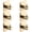 Gold, variant on 6Pcs Towel Hooks Bathroom,AndHot Coat Robe Wall Hook Heavy Duty Door Hanger Towel Robe Clothes Cabinet Closet Sponges Rack for Bathroom Bedroom Kitchen Hotel Pool,Matte Black