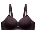 thumbnail image 4 of Gymayou Full Coverage Cotton Wireless Bra for Older Ladies No Underwire Comfort Support Bra Breathable Side Shaping Bras Black L, 4 of 9