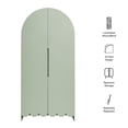 thumbnail image 3 of Modway Dahlia 78 Inch Fluted and Scalloped Arched Storage Cabinet in Sage, 3 of 10