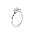 thumbnail image 2 of 2.5 CTW Oval-Cut Moissanite Three-Stone Engagement Ring in 925 Sterling Silver, 2 of 3