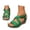 Green, variant on Women Sandals Strap Sandals Walking Shoes Outdoor Footwear Solid Color Cross Band Design For Summer Casual Outdoor Wear ,Us Size:10.5