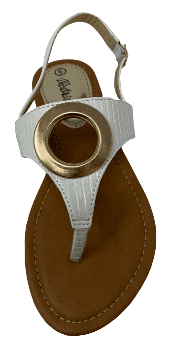 Victoria K Women's Gold Ring Sandals