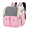 thumbnail image 4 of Large Capacity Pet Backpack Nylon Durable Ventilation Mesh Padded Shoulder Straps Spacious for Cats Dogs Outdoor Travel Hiking Camping, 4 of 5