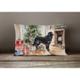 thumbnail image 2 of Flat-Coated Retriever Cozy Christmas Throw Pillow 12 in x 16 in, 2 of 4