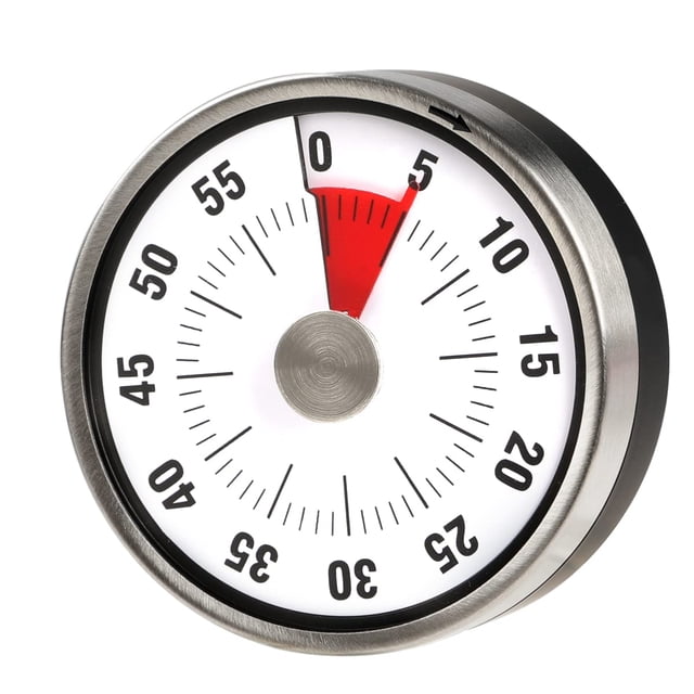 Temporizador de cocina visual magnético: temporizadores de cuenta regresiva mecánicos de 60 minutos con alarma fuerte para niños y adultos Hornear Cocinar Barbacoa Aula (negro) Negro