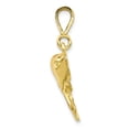 thumbnail image 2 of Solid 10k Yellow Gold Polished Twin Dolphins Pendant, 2 of 2