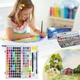 thumbnail image 3 of 50/72/90 Colors Pure Water Color Paint Set Metal Iron Watercolor Box W7Z7, 3 of 9