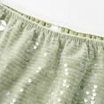 thumbnail image 4 of QHFBli Women Sparkly Sequins Mini Hip Skirts Sexy Side Split Tie Up Low Rise Skirt Fashion Glitter Short Bodycon Party Skort, 4 of 6