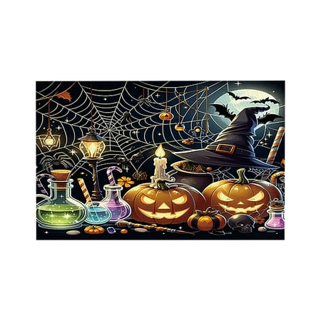 

BUYHO Ghost Cat Halloween Meal Mat Set Of 4 Seasonal Autumn Table Mat