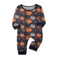 thumbnail image 4 of HTHLVMD Spiderweb Pumpkin Pajamas, Family Matching Sleepwear, Halloween Dark Blue Spider Web Pumpkin Ghost Family Matching Pajamas, Long Sleeve Crew Neck 2 Piece Home Sleep Set, 12 Months, 4 of 4