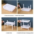 thumbnail image 4 of LSLJS Three Layer Multifunctional Storage Rack Sorting and Storage Rack Kitchen Plastic Storage Rack Bathroom Cosmetics Storage Rack, Wire Shelving, 4 of 8