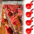thumbnail image 1 of Bebedero para pollos, Bebedero automático para aves de corral, Bebederos automáticos para pollos, Herramienta de riego para aves de corral, Adecuado para pájaros 10.5 * 4 * 6.5 cm (Rojo) 4 piezas ShuxiuWang 9024715401748, 1 of 1