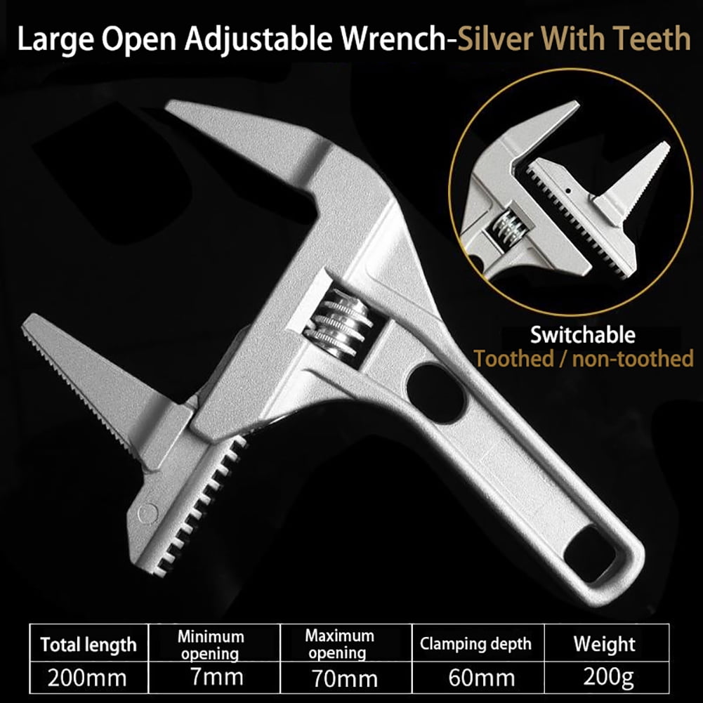 Adjustable Wrench Multitool Hand Tools Universal Key Nut Wrench