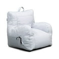 thumbnail image 3 of Big Joe Dorm Bean Bag Chair with Drink Holder and Pocket for Teens and Kids, Gray, Durable Easy-Clean Polyester Nylon Blend, 3 foot Gaming and Reading Nook Seat, Refillable, 3 of 9