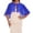 Royal Blue, variant on Gaukiv Womens Pearl Button Cape Shawls Sheer Chiffon Evening Wraps Draped Shoulder Cover Ups Elegant Flowy Silhouette Watermelon Red