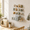 Clear, variant on NIUBEE Floating Shelf Non-Magnetic, Acrylic Wall Mounted Storage for Accessories, Clear Floating Display with Charging Hole, Display Collection 28~30 Characters, Red