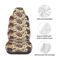 thumbnail image 4 of Wukai Fashion Hippie Girl Full Set Car Seat Covers with Soft Padding Universal Auto Front Seats Protector and Cushion Mat, 4 of 5