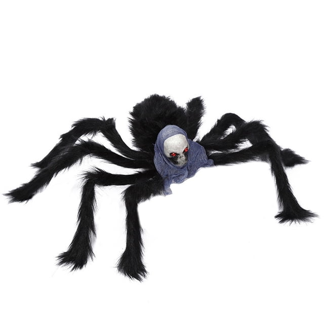 RKSTN Polyester Pendant Simulation Plush Spider Halloween Decoration Props 75cm Blue Home Decor