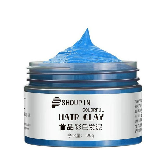 9Colours Disposable Hair Dyeing Clay Mud Dye Styling Cream Temporary,
