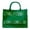 Green, variant on Fashion Big Capacity Shopping Tote Bag Rubber Silicone Beach Bag