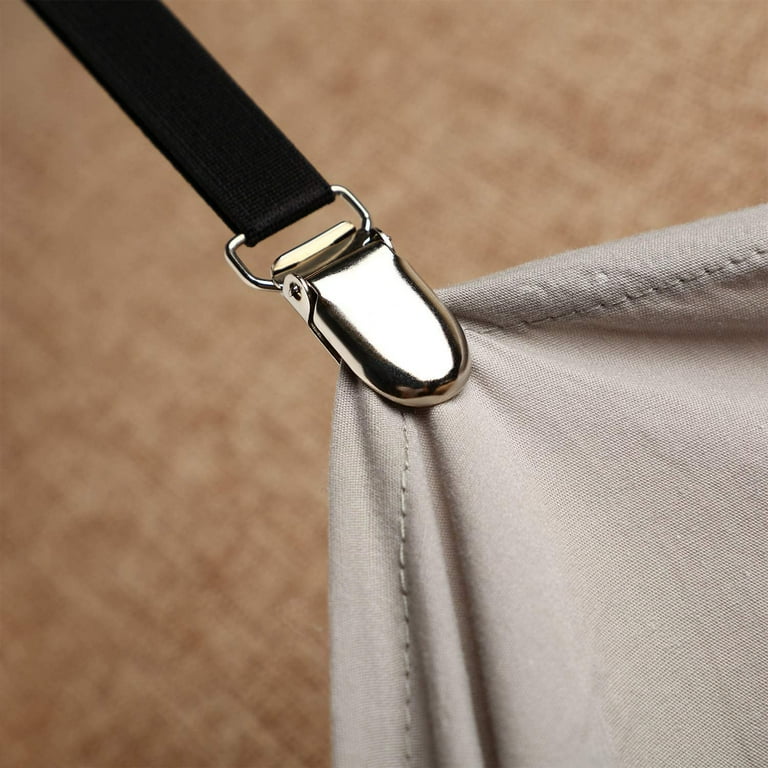 Hold-Up Crisscross long Fitted Sheet Strap called Stay-downs with US  Patented Gripper Clasps