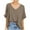 Khaki-03, variant on Mittory Women's Oversized T Shirts V Neck Short Sleeve Summer Casual Loose Tops Tees