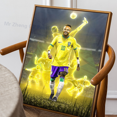 thumbnail image 3 of 1 póster de N-Neymar, autoadhesivo, impermeable, de papel, para decoración de pared de cafetería, bar y habitación, 3 of 5