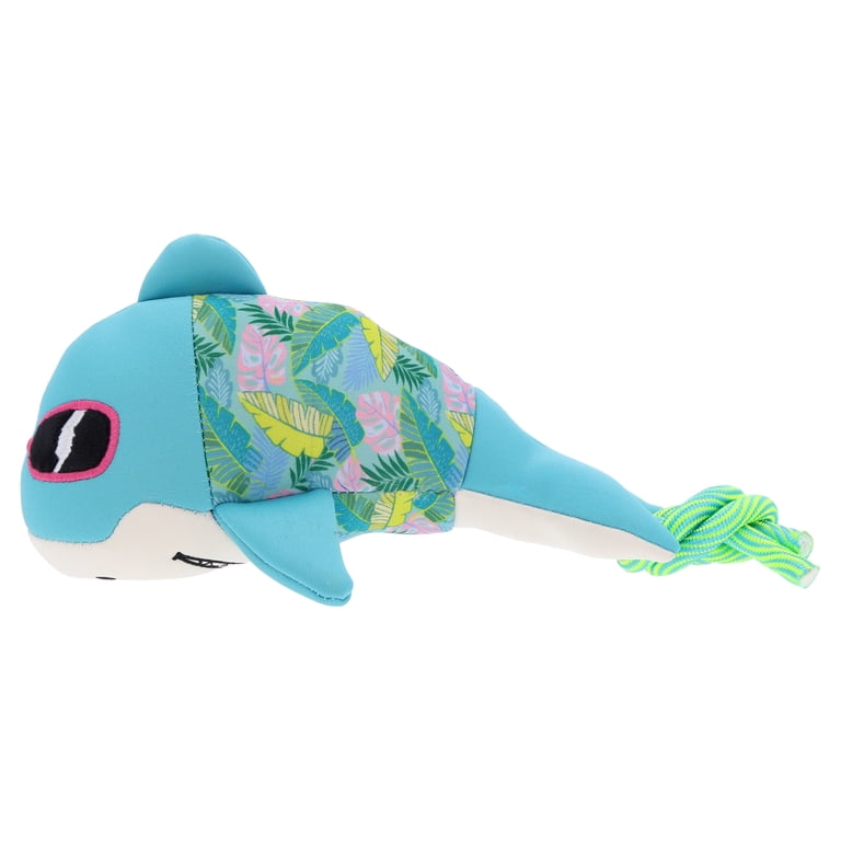Vibrant Life Summer Floating Shark Dog Toy With Rope photo 3