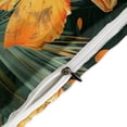 thumbnail image 4 of 3 Pcs Soft Bedding Set, Includes 1 Duvet Cover with Zipper And 2 Pillow,Shams Hawaiian Hibiscus Garden Orange Flowers King(102"×90"), 4 of 8