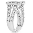 thumbnail image 2 of Square Halo Split Shank Diamond Promise Ring 2.3 Ct Diamond 14K White Gold Over, 2 of 2