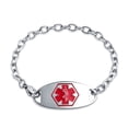 thumbnail image 2 of Bling Jewelry Womens Miami Cuban Link Medical ID Bracelet Stainless Steel 7.5 Inch, 2 of 5