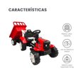 thumbnail image 3 of Montable Eléctrico The Baby Shop - Tractor de 6v con Remolque y Control Remoto Rojo -, 3 of 8