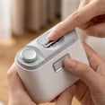 thumbnail image 4 of Electric Nail Clipper, Rechargeable Auto Trimmer, Dual Speed Setting, Nail Shaping Device, Personal Manicure, Light Gray Accents, 1 Pc Main Unit, Full Accessory Pack, 4 of 6