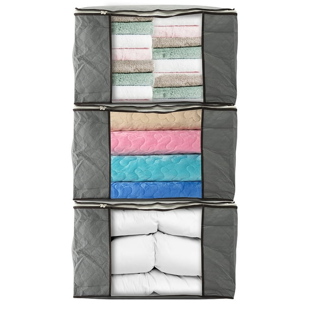 Eternal Home Essentials Blanket Storage Bags with Zippers & Window